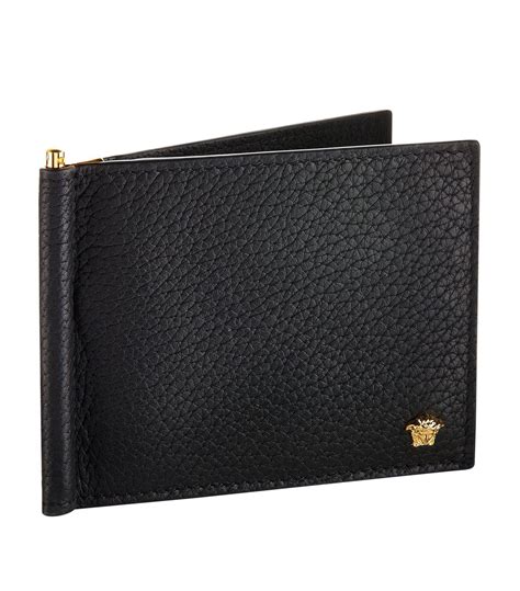 versace medusa money clip wallet|versace leather wallet men.